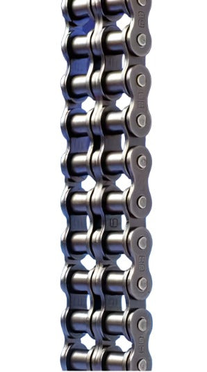 #120 -2R, Double Strand Roller Chain Riveted 10FT Reel with connecting link