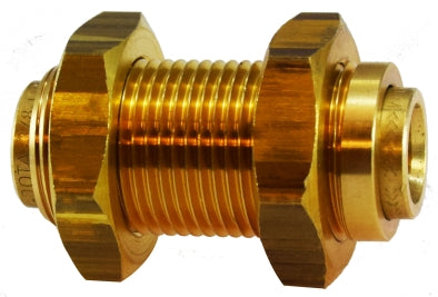 D.O.T Brass Bulkhead Union Push Lock 262BHPPDOT-