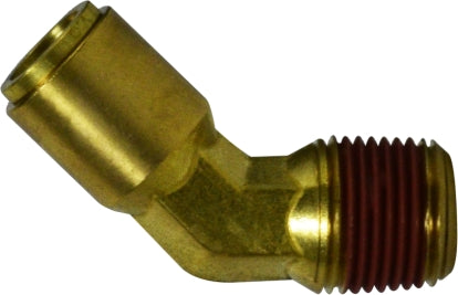 D.O.T. Brass 45DG Male Elbow Push Lock 279PPDOT-