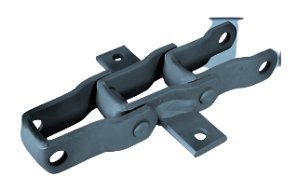 88C-K1S-5 Pintle Chain with K1S Attachments every 5th Link, QTY 10FT for live floor truck trailers