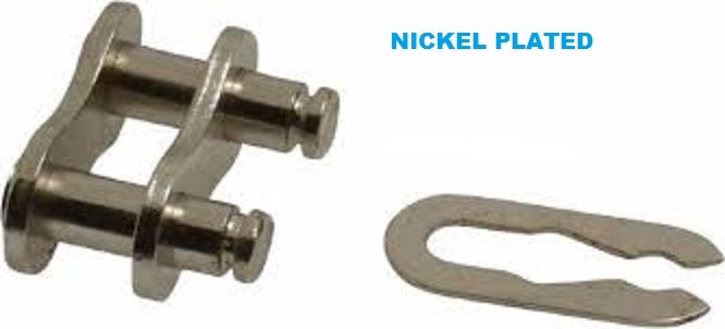 #25NP Nickel Plated Connecting Link for Roller Chain New