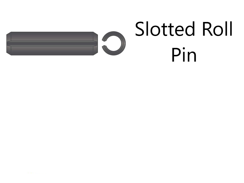 1/8" x 2" Slotted Roll Pin HCS PL QTY 100