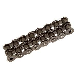 #40-2 Double Strand Riveted Roller Chain 10ft Roll with Connecting Link