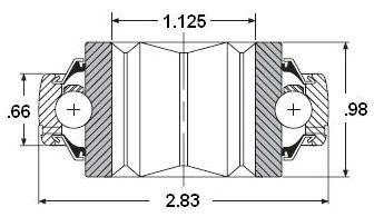 thumbnail image 2 of Premium APC 1-1/8 Hex Bore Pillow Block Bearing – 207KRRB12, Reinforced Housing 2 of 5