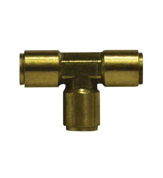 D.O.T. Brass Union Tee Push Lock 264PPDOT-