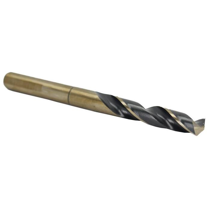 15/32" Reduced Shank Heavy Duty Jobber Drill Bit - Black & Gold - 3/8 Shank