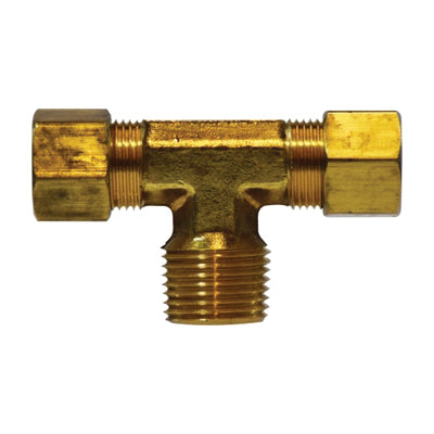 Brass Compression Male Branch Tee