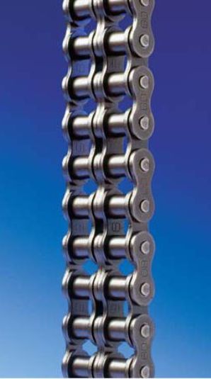#140-2R, Double Strand Roller Chain Riveted 10FT Reel New, 140-2R