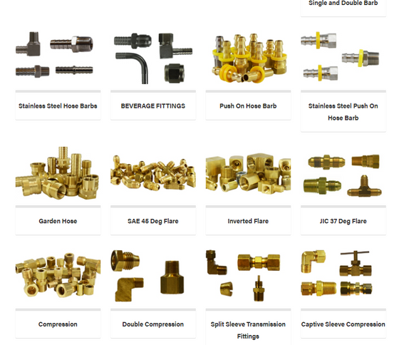 Brass Pipe Fitting Assortment in Metal Durham Tray — Red Boar Chain ...