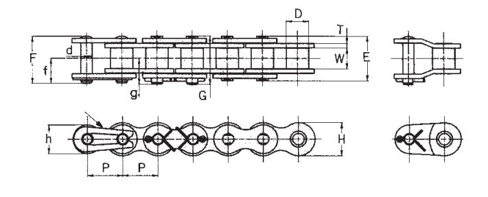 #35 Hi-Guard Dacromet Coated Roller Chain - Daido D.I.D Japanese Mfg Chain - 10ft Roll