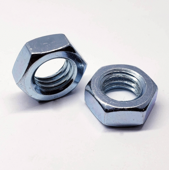 Jam Nut - Coarse Thread - Zinc - Choose Your Size
