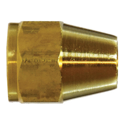 Brass SAE 45dg Flare Hex Short Rod Nut - SAE 45 Deg Flare