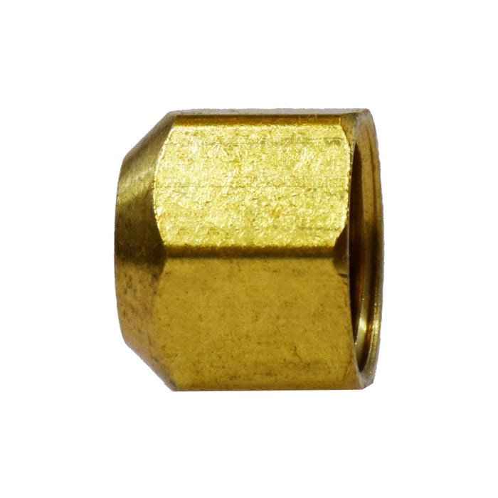 3/16" Brass Flare Cap - SAE 45 Deg Flare - 5 Pack