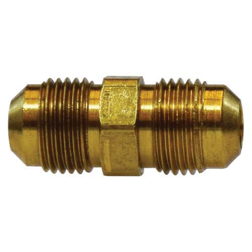 3/16" Brass Male Flare Union - SAE 45 Deg Flare - 2 Pack