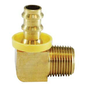 Brass Push-On Hose Barb Male Elbow