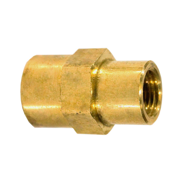 3/8" x 1/4" Female Brass Reducing Coupling Fitting