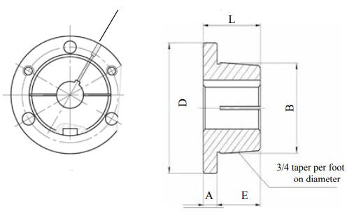 Q1 Double Split Taper Bushings - Browning Style