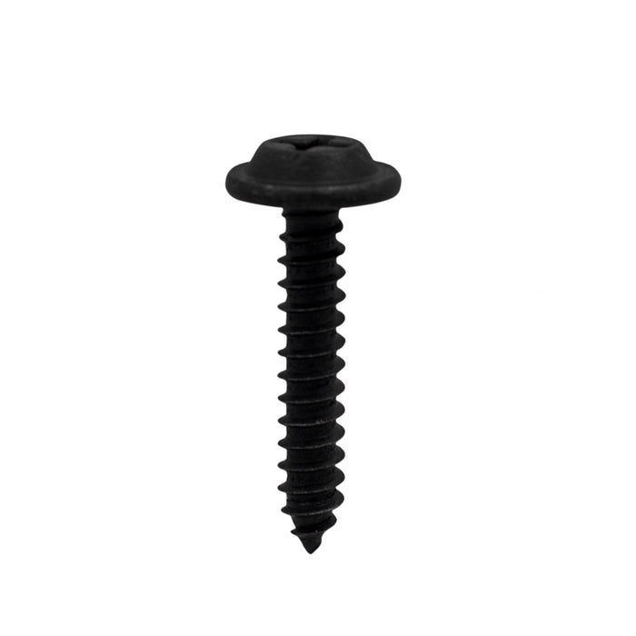 Phillips Flat Washer Head Tapping Screws - Black Oxide - Metal Tray Assortment