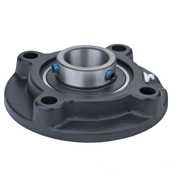 2-15/16" Four Bolt Flange Bearing With Set Screws | UCF215-47, Cast Iron, Grease Fitting