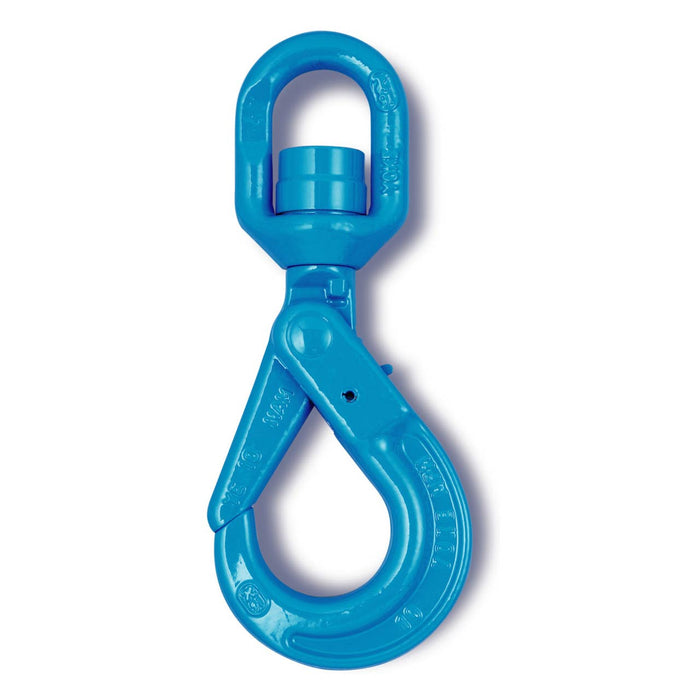 3/8" Grade 100 Self-Locking Swivel Hook with Ball Bearing