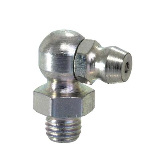 1/4"-28 Taper Thread Grease Fittings 90dg Angle