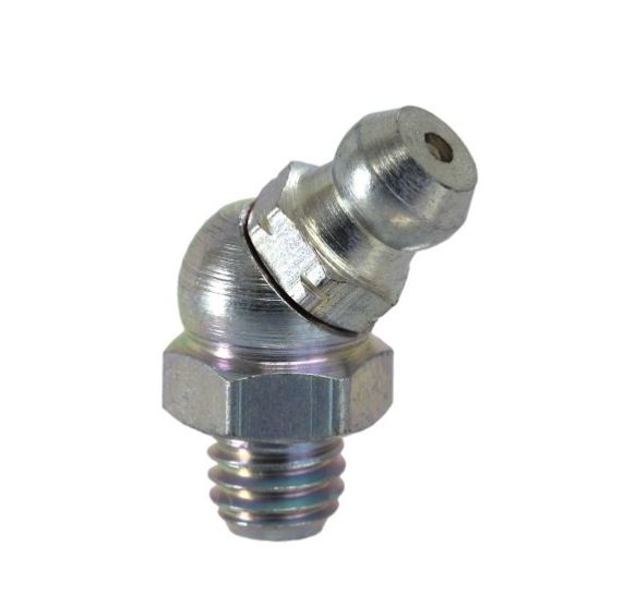 8mm x 1.0p Grease Fittings 45dg Angle