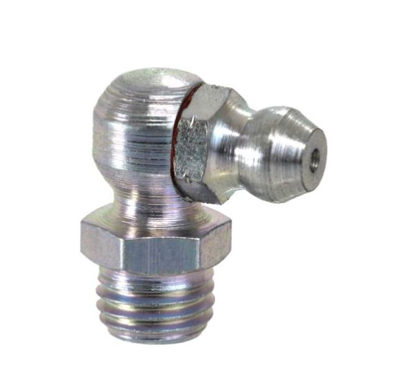 8mm x 1.0p Grease Fittings 90dg Angle