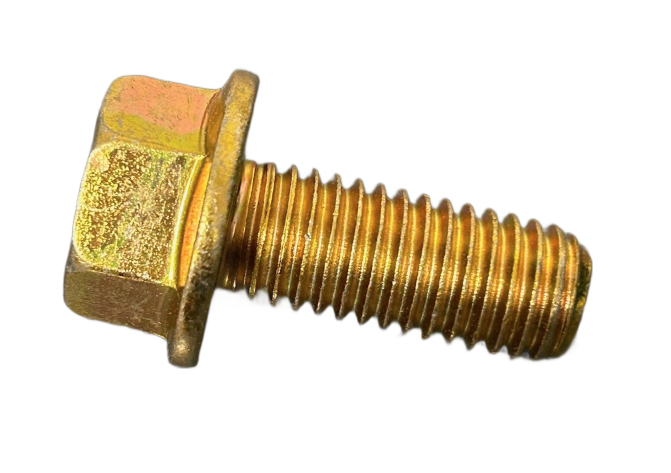 1/4"-20 Hex Flange Bolts Grade 8 - Yellow Zinc - Choose your size & length