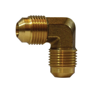 5/16" Brass Male Flare Elbow - SAE 45 Deg Flare - 2 Pack
