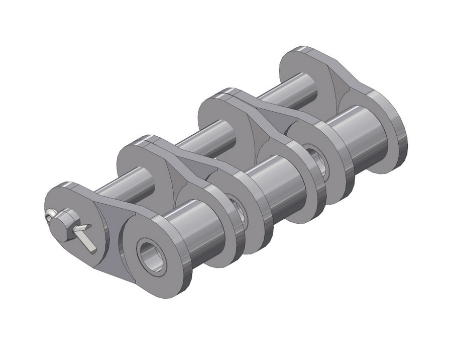 HKK #35-3R Triplex Riveted Roller Chain - Superior Capacity Plus - 3/8" Pitch - Japanese Mfg