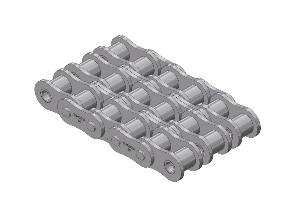 HKK #35-3R Triplex Riveted Roller Chain - Superior Capacity Plus - 3/8" Pitch - Japanese Mfg
