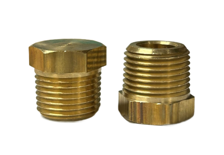 121A Brass Pipe Fitting Cored Hex Plug