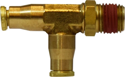1/2"T-1/2"MPT DOT Brass Male Swivel Run Tee Push Lock 271PPDOT-8D