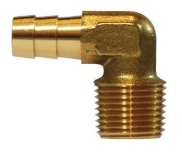 90° Male Elbow Brass Hose Barb Fitting
