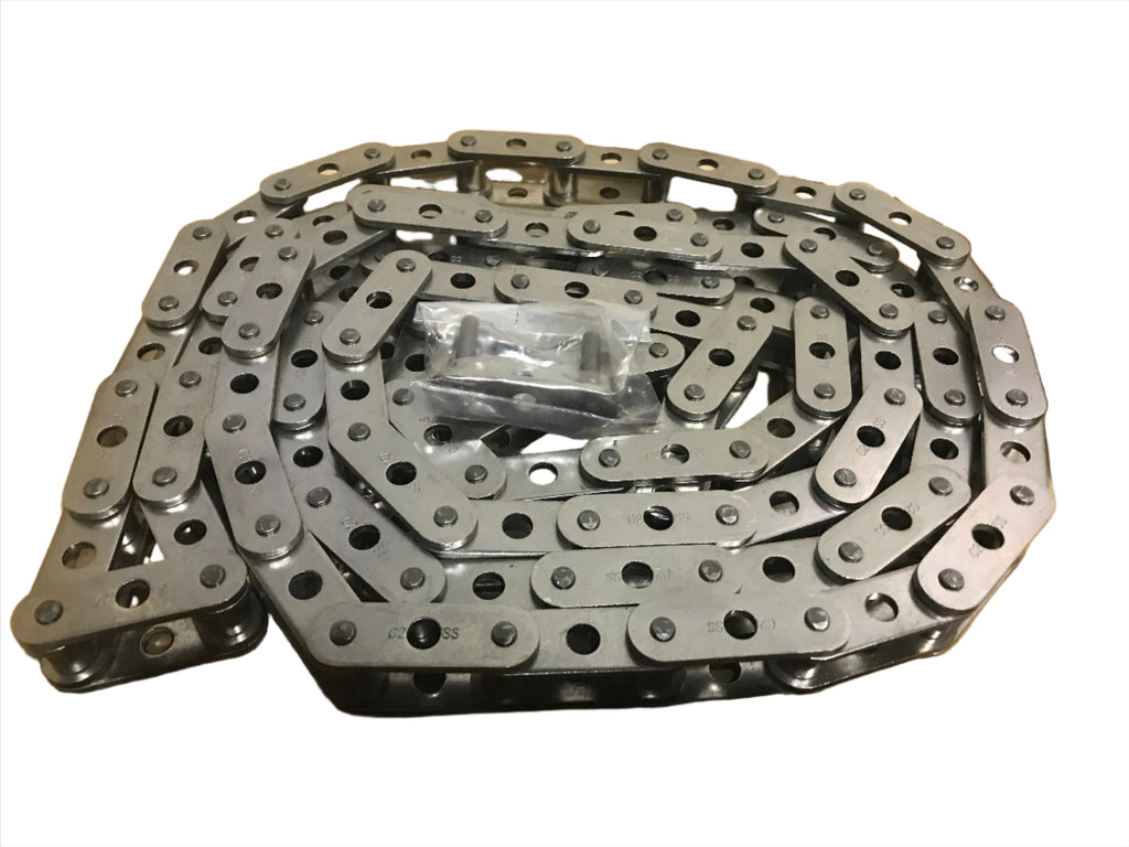 C2060HNP-GK1 Heavy Attachment Nickel Plated Roller Chain - 10FT