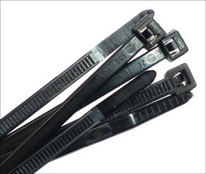 11" Black Cable Ties QTY 100 50lb Zip or Wire Tie USA MADE