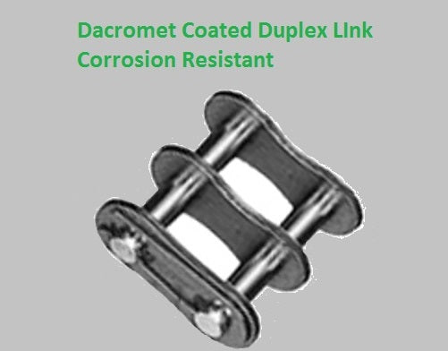 60D-2-C/L Dacromet Duplex Roller Chain Connecting Link