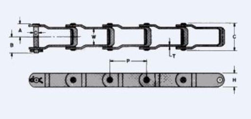 88C Pintle Chain 2.609" Pitch