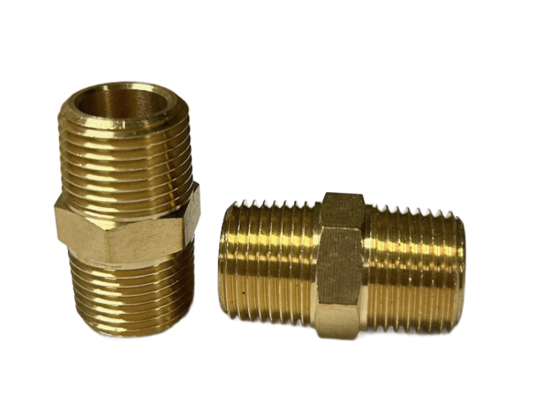 122a Brass Pipe Fitting Hex Nipple — Red Boar Chain And Fastener Questions Call 435 319 8344 