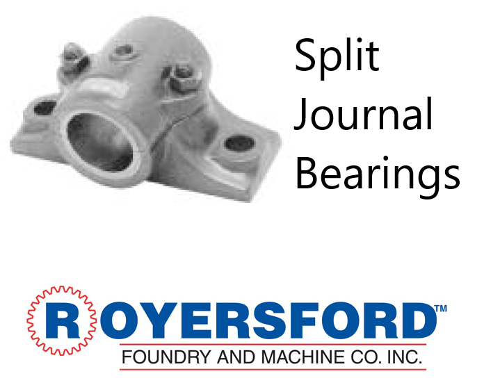 60-02-0215, Royersford Babbitt Split Journal Bearings 2-15/16"