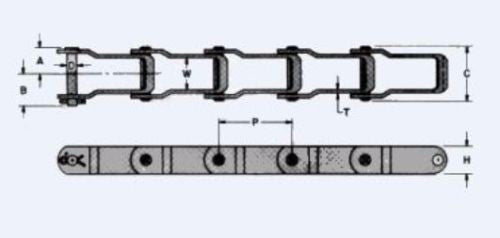 Manure Spreader Chain 667XH Heavy 10FT Pintle Chain