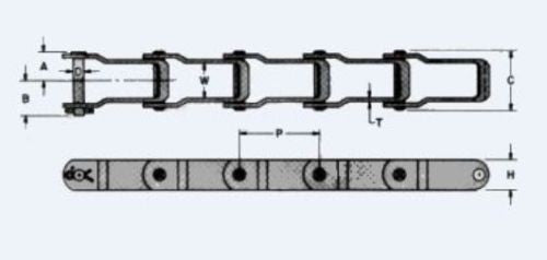 662 Pintle Chain 1.664" Pitch P662