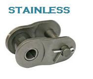#40SS Stainless Roller Chain Offset Link QTY 10